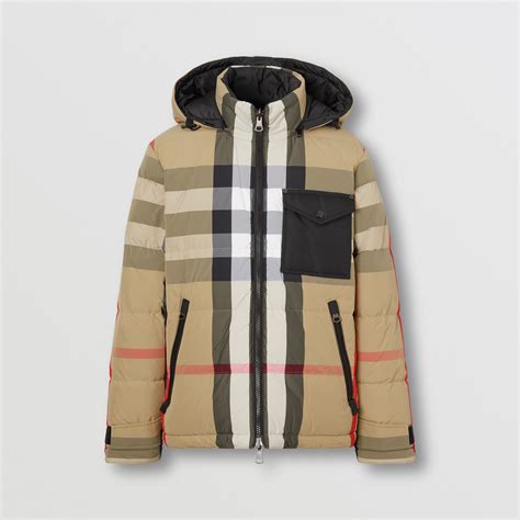 burberry jacket mens reversible|reversible check nylon puffer jacket.